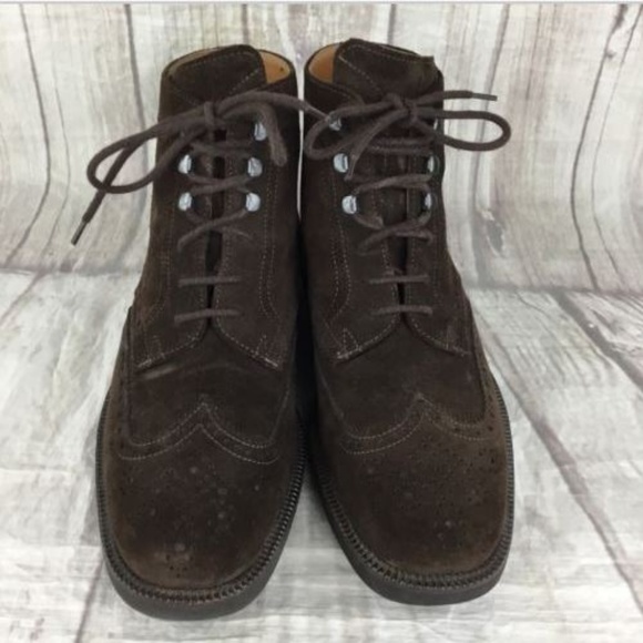 Michael Toschi Mens 9 Ankle Chukka Boots Suede - Picture 3 of 8